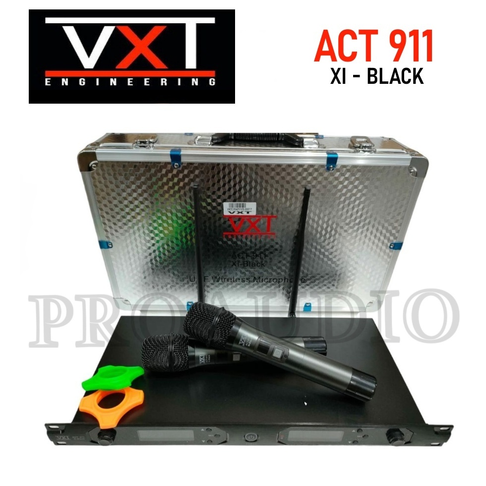Mic Wireless Vxt Act911Xi / ACT911 XI/ ACT 911 Xi / Act 911 - Xi Garansi Resmi - Black
