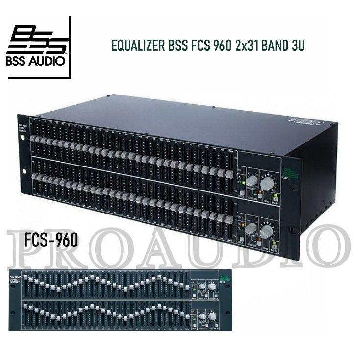 EQUALIZER OVAL BSS FCS960 2x31 BAND 3U FCS 960 / FCS-960
