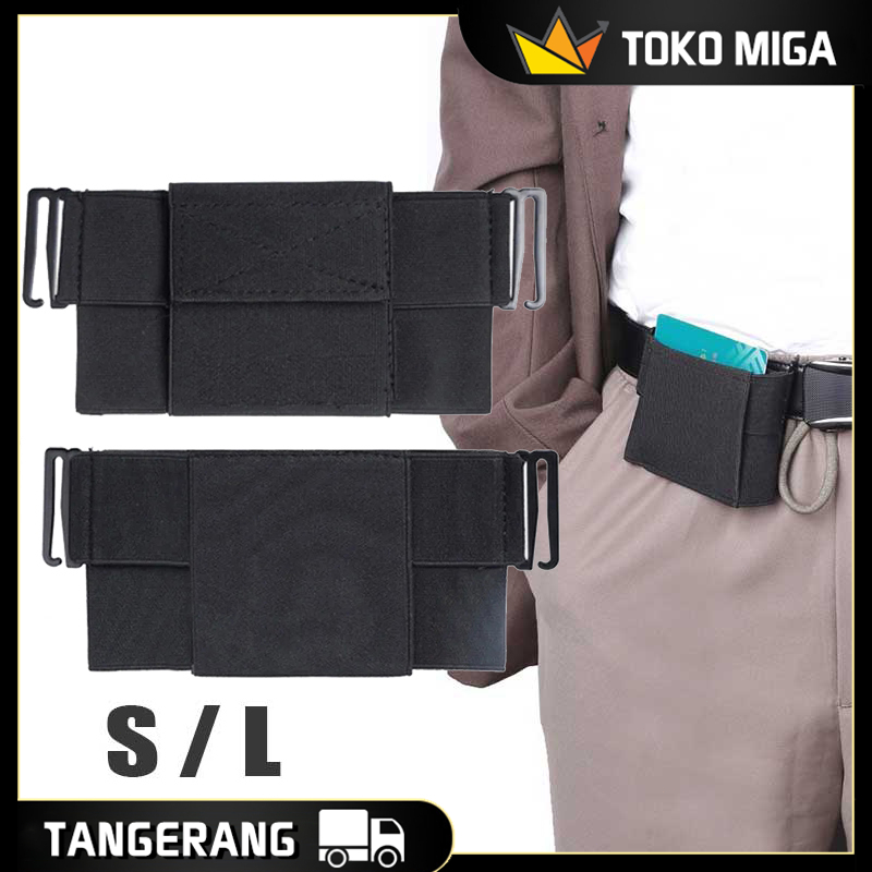 Dompet Pinggang Anti Maling Tas Pinggang Pria Kecil Hidden Pocket Mini Bahan Nylon