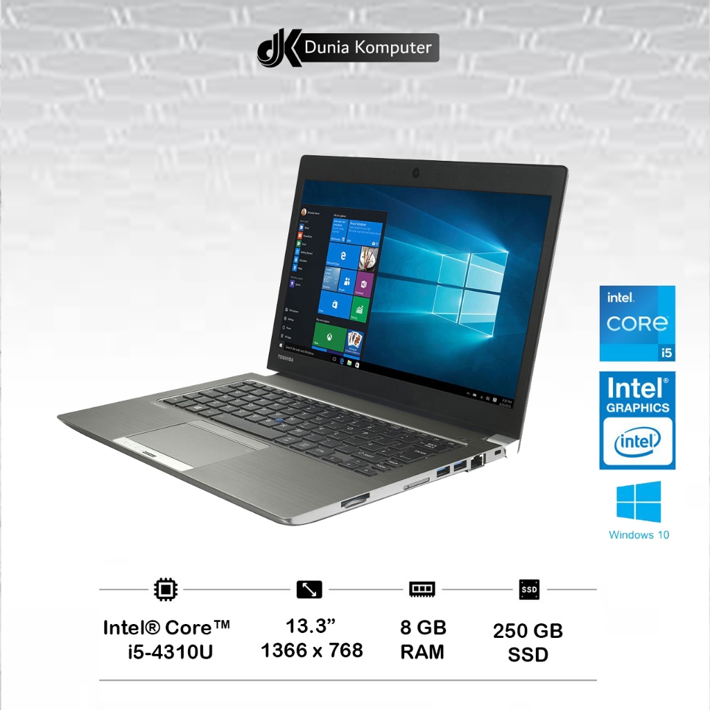 Laptop Bekas / Second Toshiba Z30-A Intel i5-4th Ram 8 GB 256 GB SSD