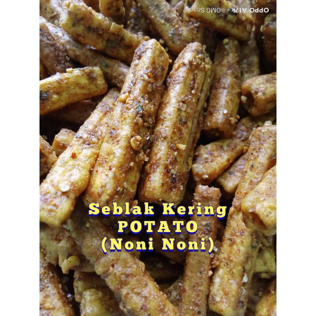 

seblak kering bumbu kacang potato ¼ daun jeruk cikruh / sebring / krucang / kerupuk kacang