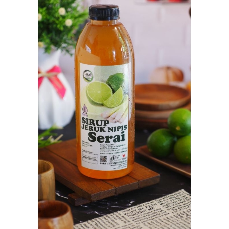 

SIRUP JERUK NIPIS SERAI OMAHKULINERAN Ukuran 1 Liter