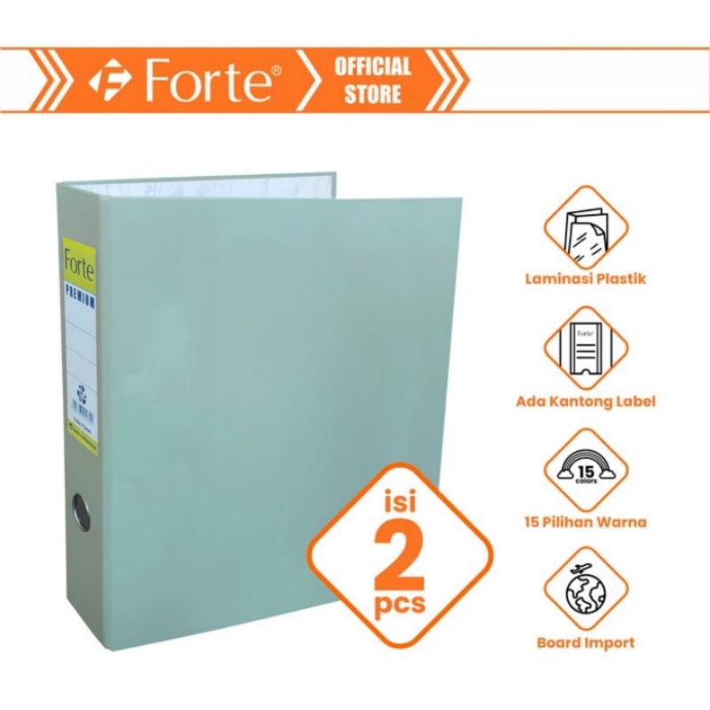 

(2 Pcs) Odner / Ordner Folio Forte Enduro+ Premium Glossy 75 mm (Abu Abu)