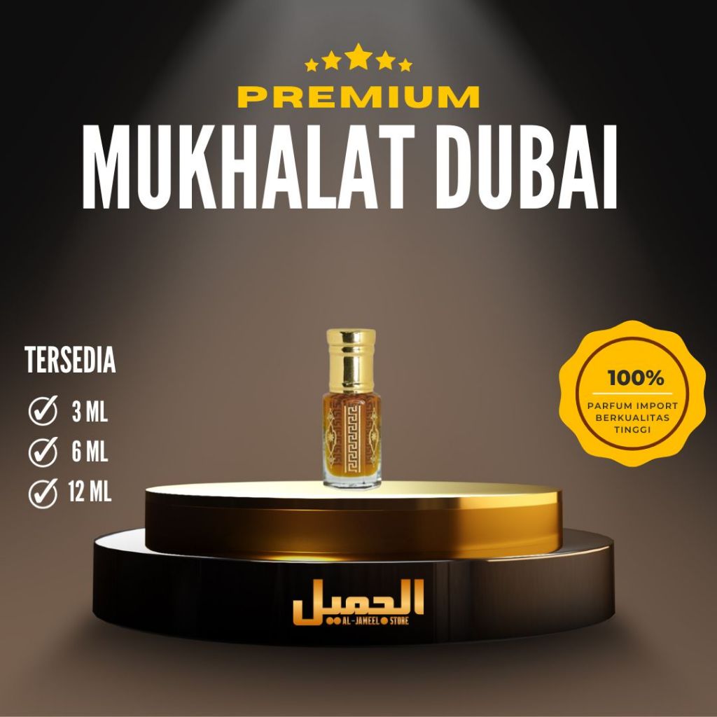 Parfume Mukhalat Dubai Premium Quality & Alcohol Free | Minyak Wangi Mukhalat Dubai Kualitas Premium