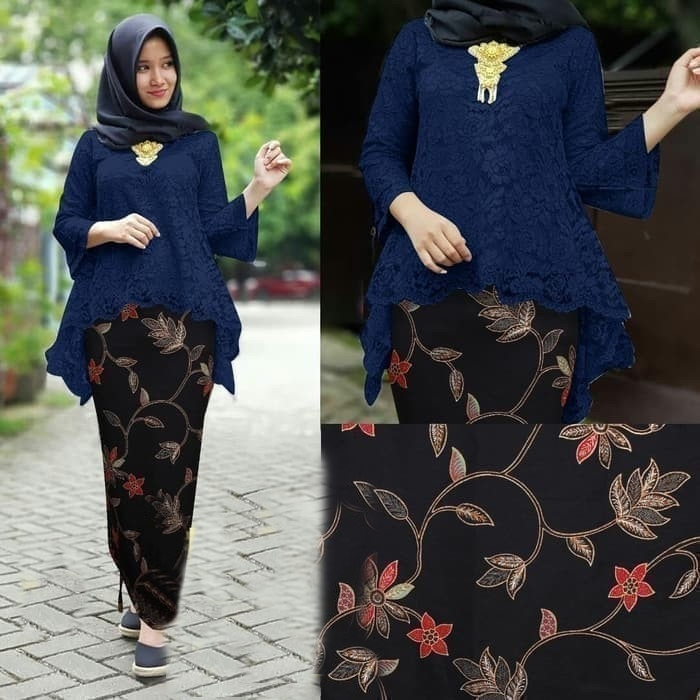 Setelan Kebaya Rinjani REAL PICK_kebaya rinjani / kebaya brokat / Kebaya Modern / baju wanita / Keba
