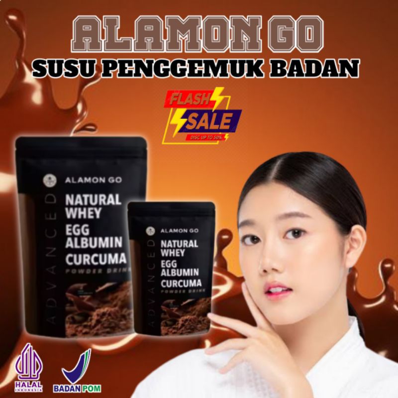 

Penambah Berat Badan | Alamon GO | Natural Whey + Albumin + Temulawak | Ribuan Testimoni Asli Susu Penggemuk Badan