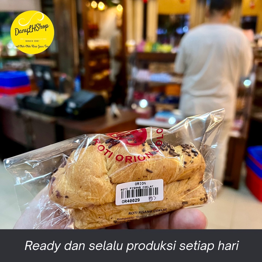 

Roti Pisang Orion Original, Coklat, dan Keju