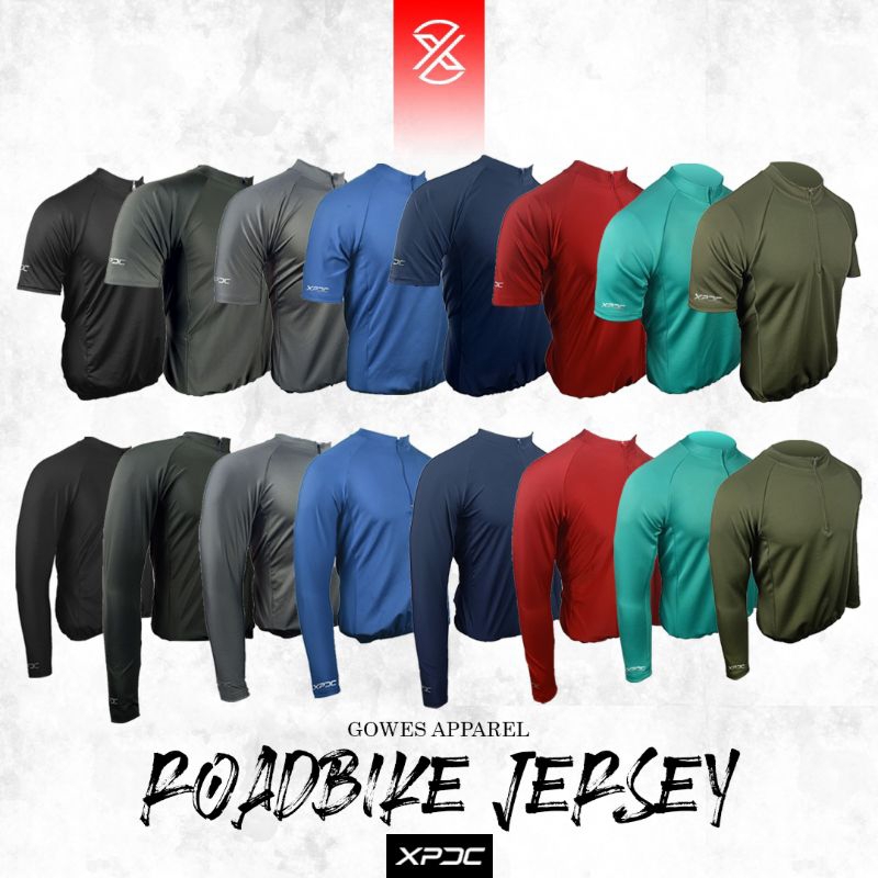jersey sepeda roadbike polos lengan pendek xpdc
