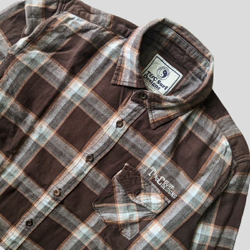 Kemeja Flanel T&C surf designs