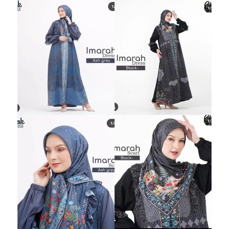 Imarah Dress/Imarah Scarf by giok scarf