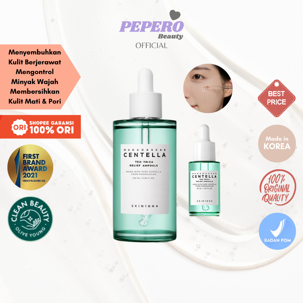 SKIN1004 Madagascar Centella Tea-Trica Relief Ampoule 100ml / 30ml
