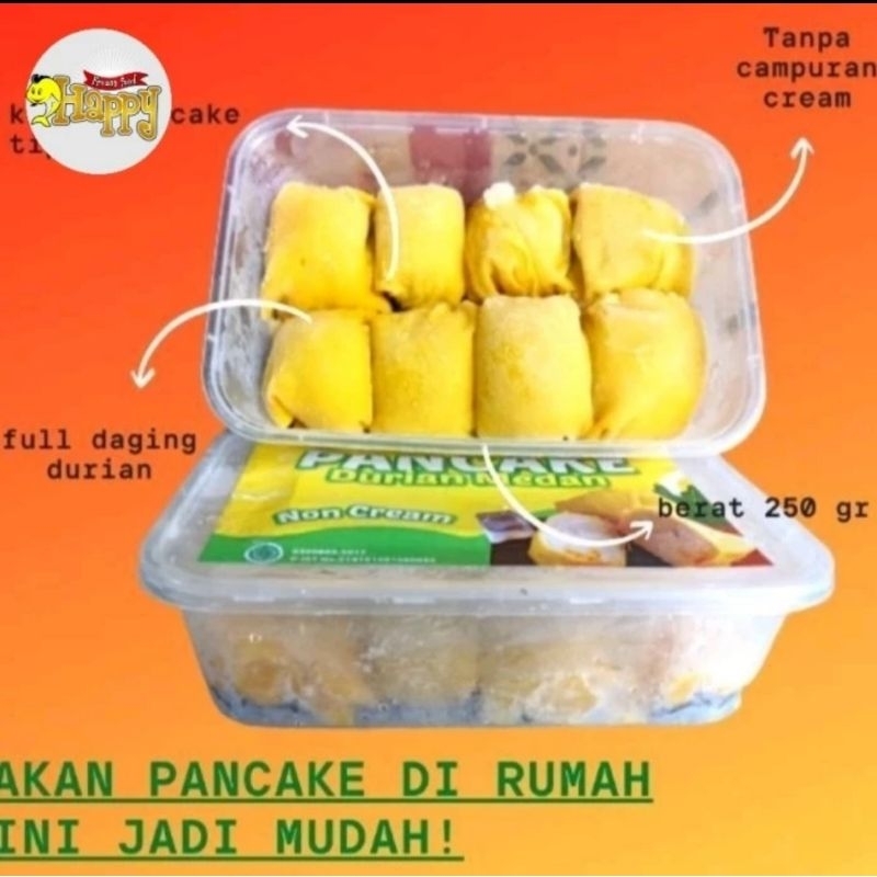 

Pancake Durian Medan Non Cream Premium Beku isi 8