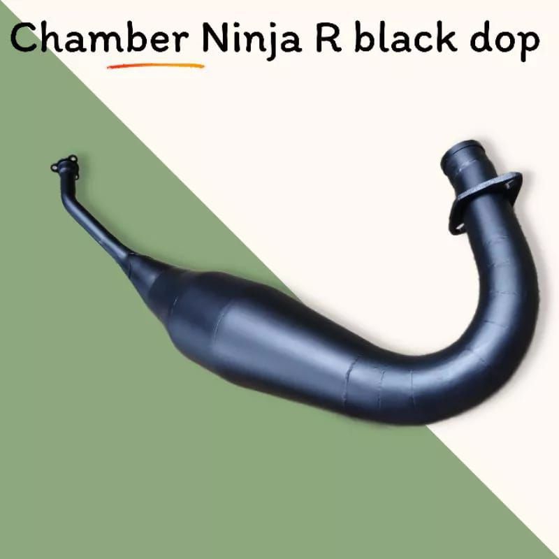 CHAMBER PERUT KNALPOT NINJA R SS RR STANDAR BLACK SERIES ORIGINAL MACHINE BUKAN CMS RS1