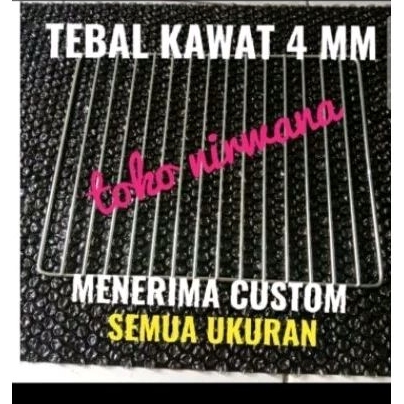 Tray /Rak oven "ukuran 45,2 x 36,2 cm" bahan nikel chroom mengkilat