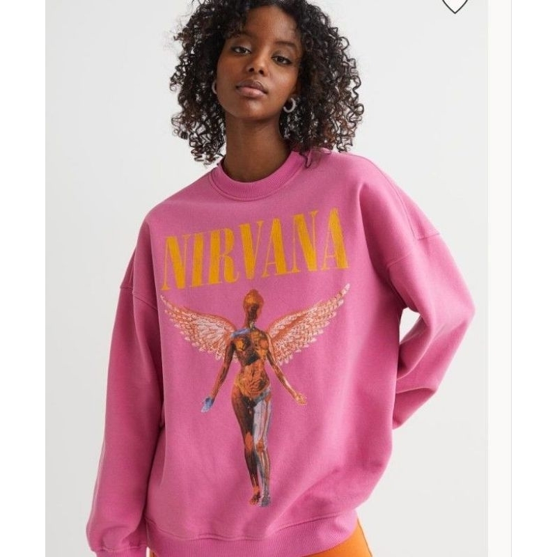 Sweater Wanita Nirvana Oversize Jumbo LD 130 Pink