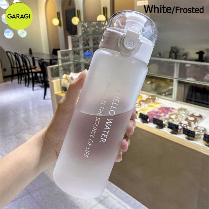 BOTOL AIR MINUM PLASTIK FROSTED SPORTS WATER BOTTLE