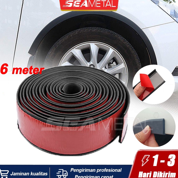 OV SEAMETAL Stiker Pelindung Fender Mobil Karet Fender Mobil Over Fender Universal Fender Mobil Kare