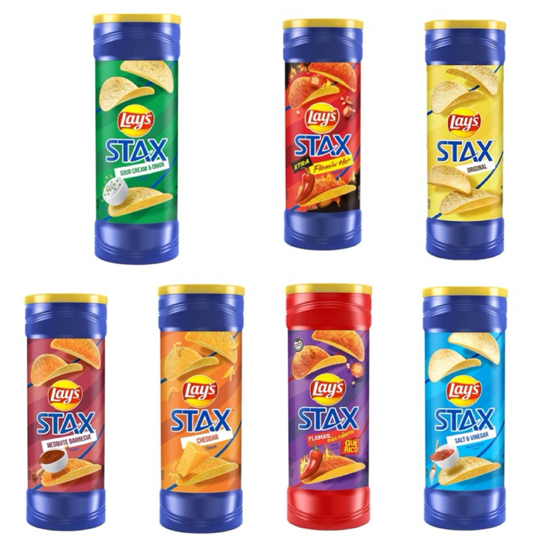 

[IMPOR USA] Lays Stax 155 gr (5.5 oz) - keripik kentang lays impor usa aneka rasa