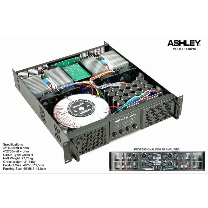 ashley power 4ch 418pro