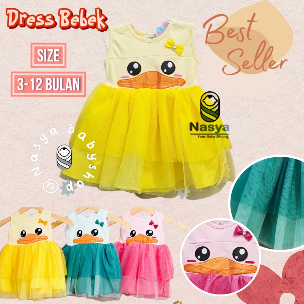 [MK-007] Dress Anak / Dress Tutu Amena anak 1 tahunan Keren