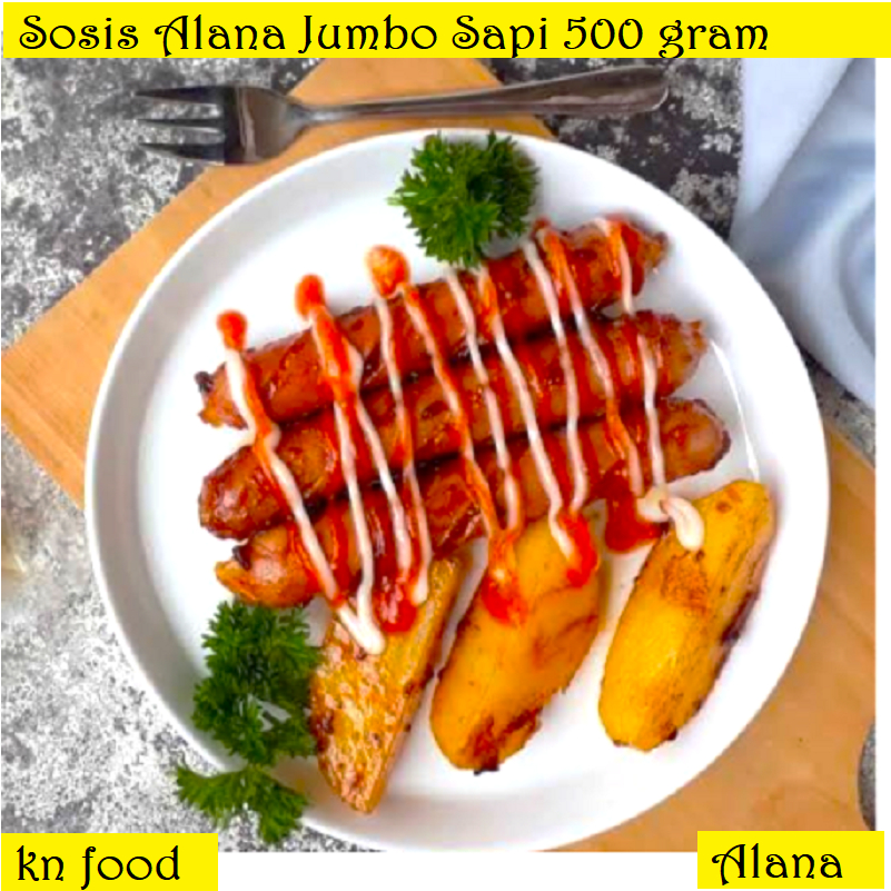 

Sosis Sapi Alana Bratwurst JUMBO Sapi Original 500 gr