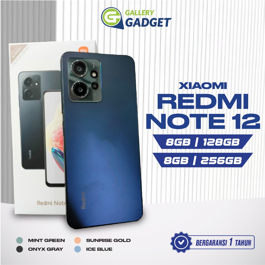 Xiaomi Redmi Note 12 RAM 6/128 8/128 GB HP Smartphone Garansi Resmi