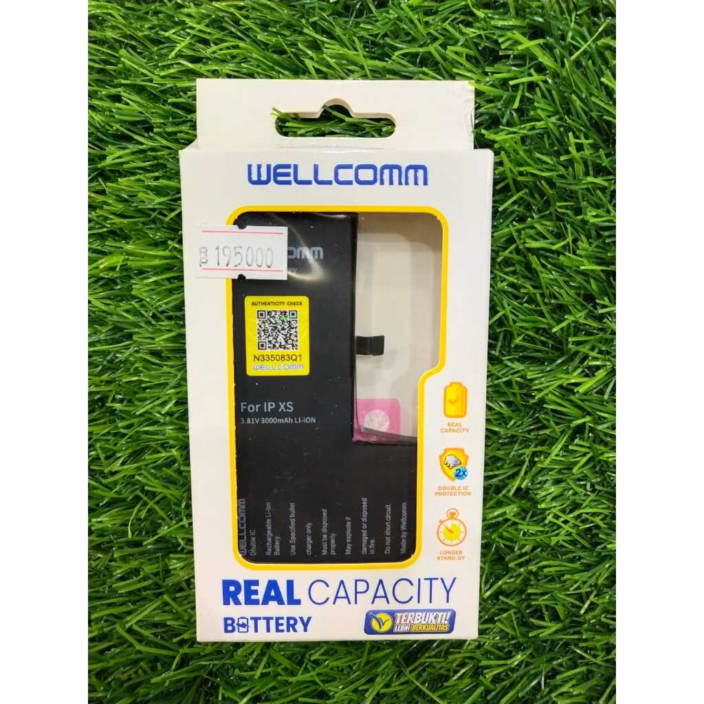 WELLCOMM BATTRAI/BATTERY For IPHONE XS DOUBLE IC ORIGINAL