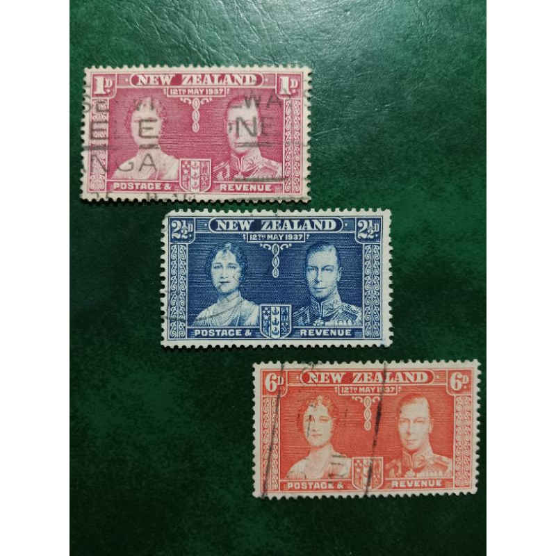 

Prangko New Zealand 3 Pcs Tahun 1937 Used