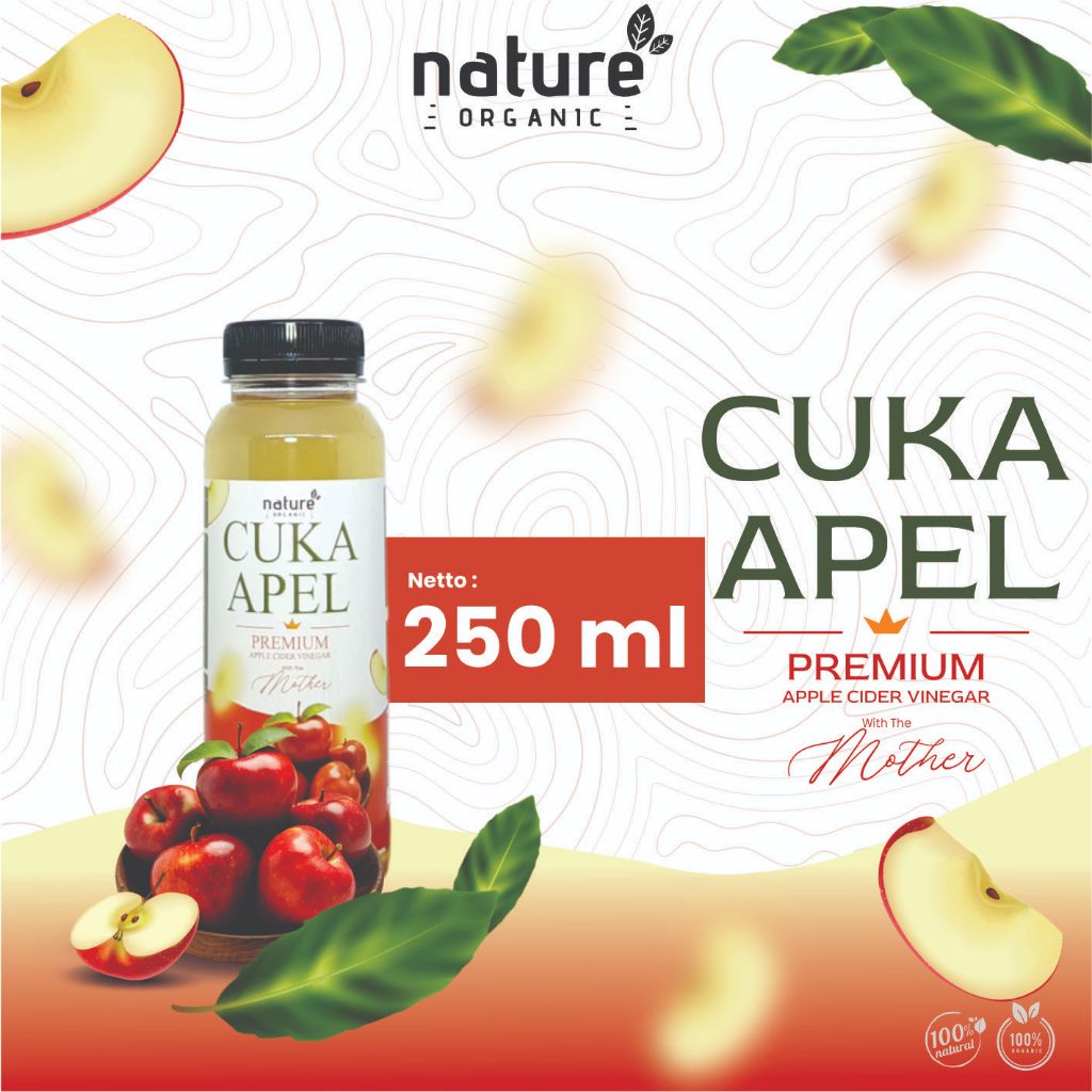 

NATURE ORGANIC CUKA APEL ORIGINAL 250 ML - DIET DETOKS - APPLE CIDER VINEGAR - TONER WAJAH ALAMI MENGATASI PENCERNAAAN MENAMBAH DAYA TAHAN TUBUH PRODUK HERBAL ALAMI 100% ALAMI DAN ORIGINAL BISA UNTUK BAYI ANAK DEWASA REMAJA IBU HAMIL MANULA