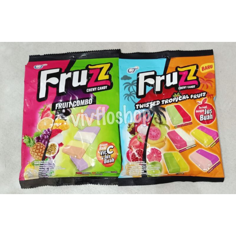 

Permen Fruzz Chewy Candy Fruit Combo & Tropical Fruit (Bag)