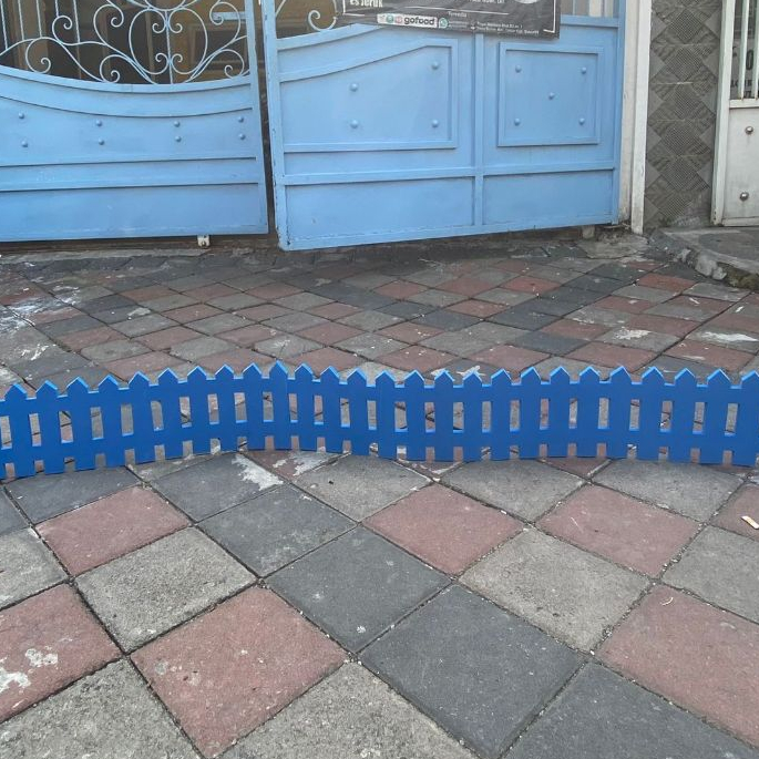 Oppashop_ Pagar Dekorasi Pagar Tinggi 40Cm Panjang -+ 220Cm Warna Warni Pagar Taman Pagar Pojok Baca