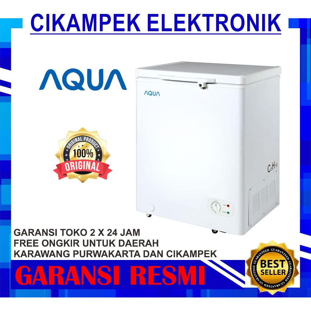 CHEST FREEZER AQUA AQF-100W 100 LITER BOX AQF 100W