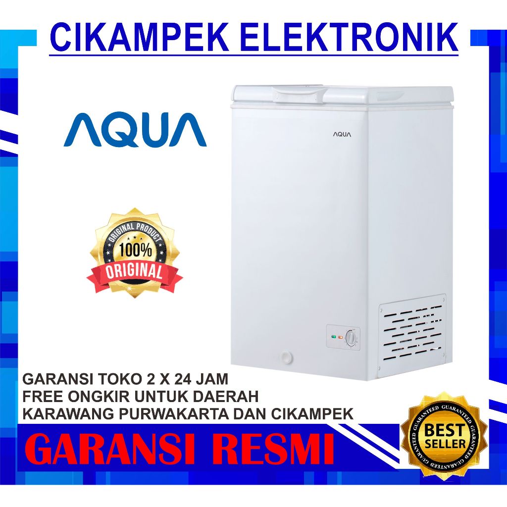 CHEST FREEZER BOX AQUA AQF-120HC 100 LITER 120 HC