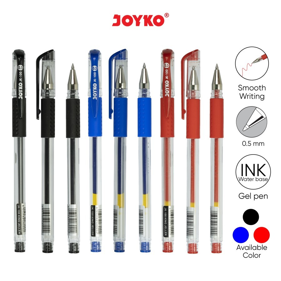 

[PER LUSIN] GEL PEN PULPEN PENA JOYKO JK-100 - JK-100NT
