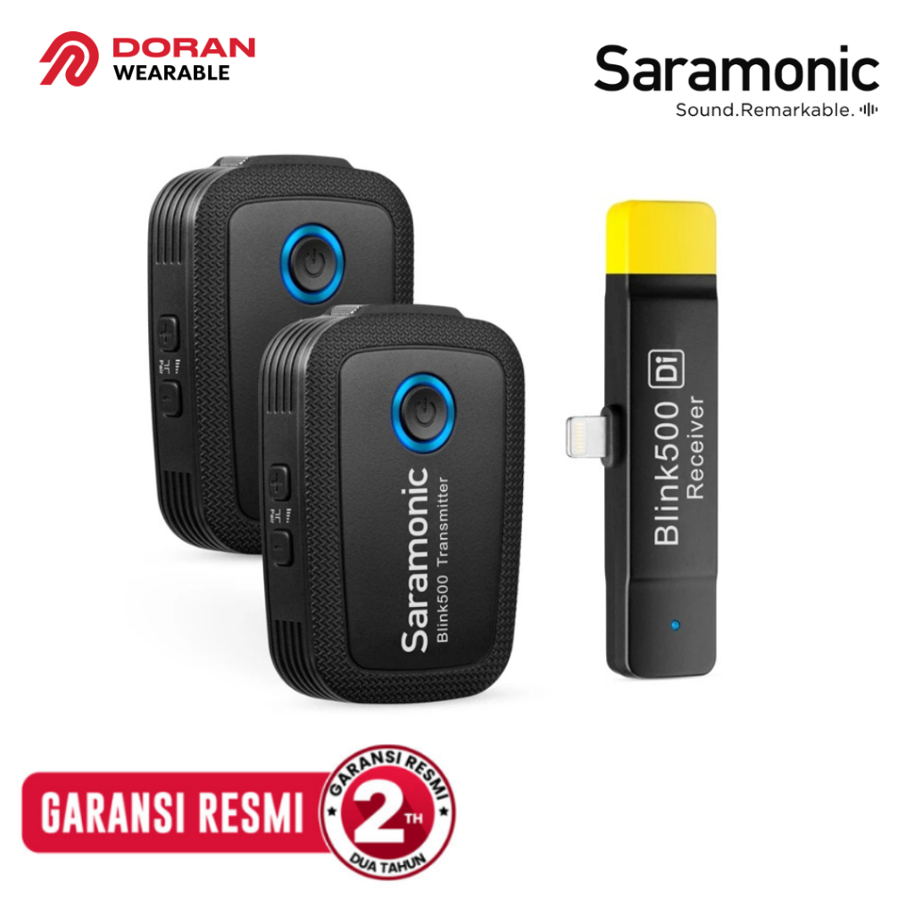 Saramonic Blink 500 B4(TX+TX+RXDi) Wireless Microphone System - Garansi Resmi
