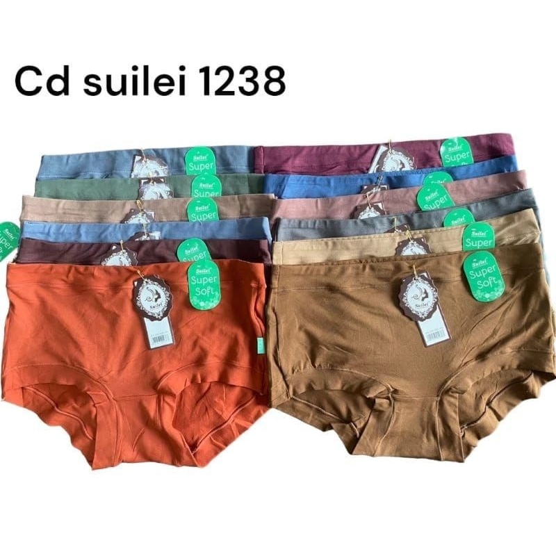 CELANA DALAM SUILEI 1238 BAHAN SOFT LEMBUT (3PCS)