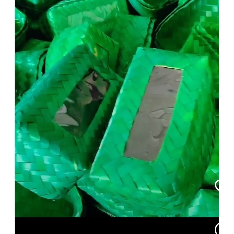 besek persegi panjang mika