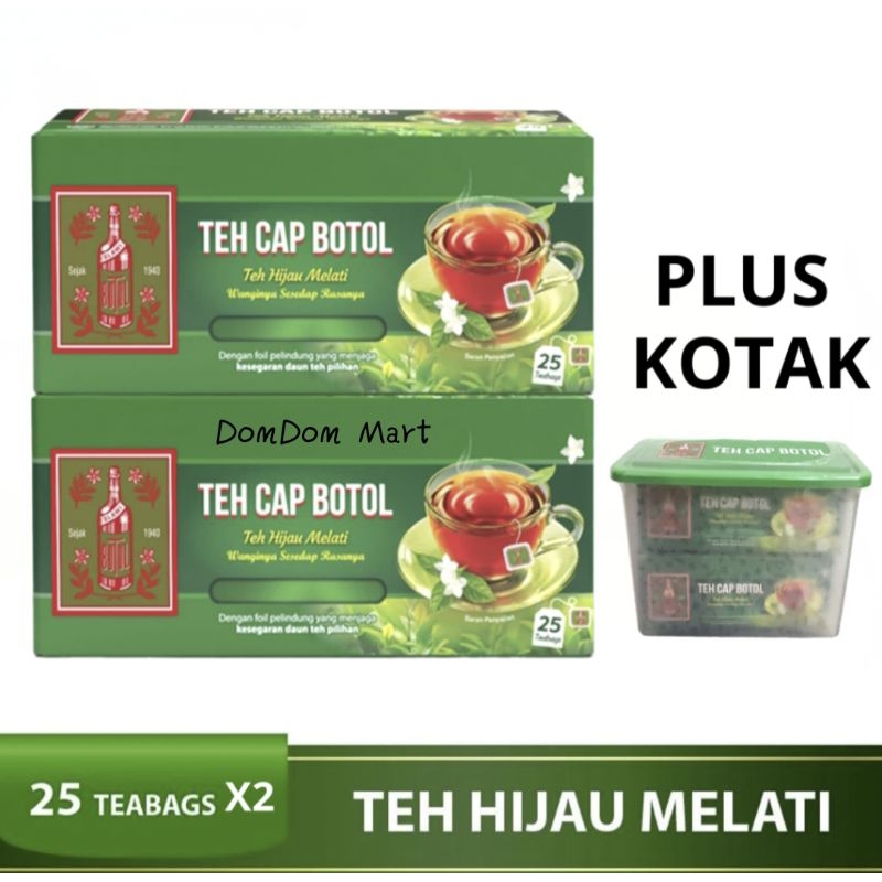 

PAHE 2 Box Teh Cap Botol Isi 25 Pluss Kotak Tupperware