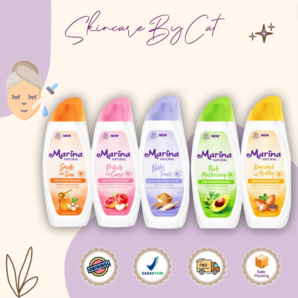 Marina Hand Body Lotion Natural | Lotion marina 95ml & 190ml