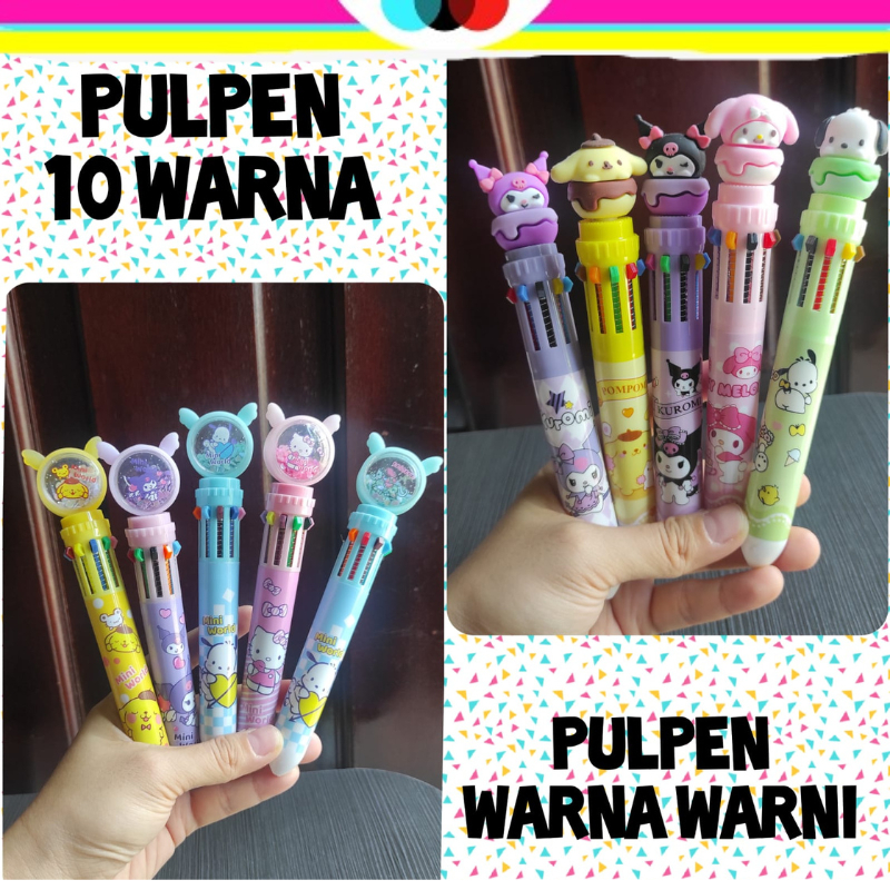 

PULPEN 10 WARNA SANRIO | PULPEN LUCU | PEN WARNA WARNI | PERALATAN TULIS | ALAT TULIS KANTOR | ALAT TULIS SEKOLAH | KUROMI | MELODY | CINAMORROL | POMPOMPURIN | UNICORN \ DBEST