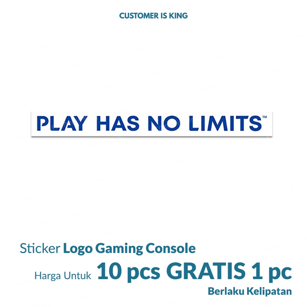 

Stiker Sticker Tagline PS5 Play Has No Limits Playstation 5 Slogan Motto | (BELI 10 GRATIS 1)