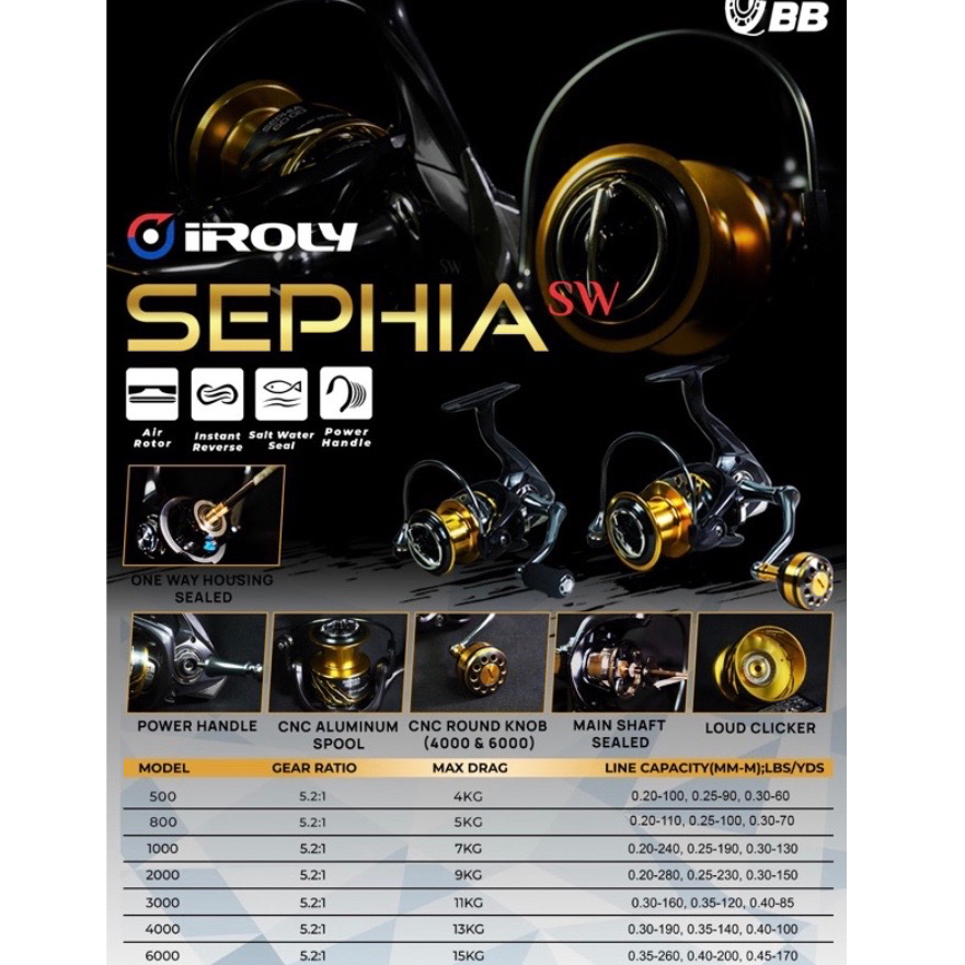 Reel IROLY SEPHIA SW