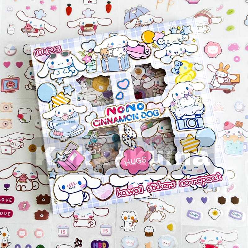 

Stiker ANOMALI TUNG TUNG SAHUR MOMO SANRIO isi 100 Waterproof Lucu Kartun Korea Dekorasi Hiasan Scrapbook DIY