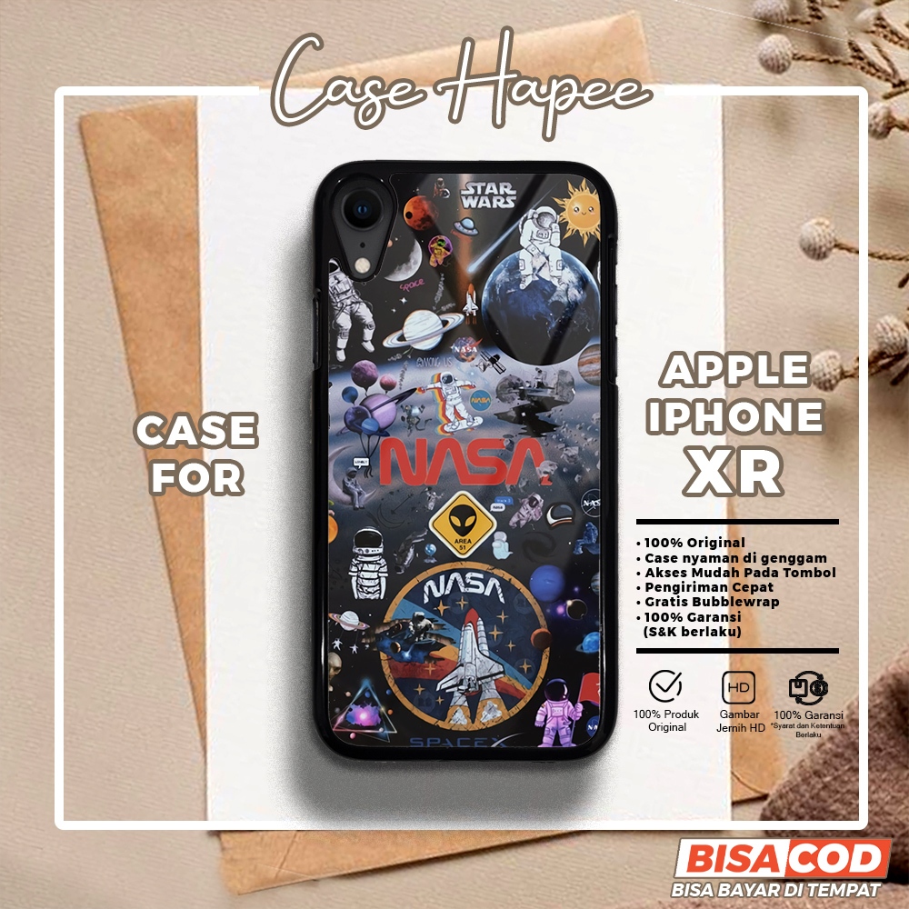 Case Iphone XR Casing Iphone XR [NASA] Casehapee Case Glossy Case Aesthetic Custom Case Premium Soft