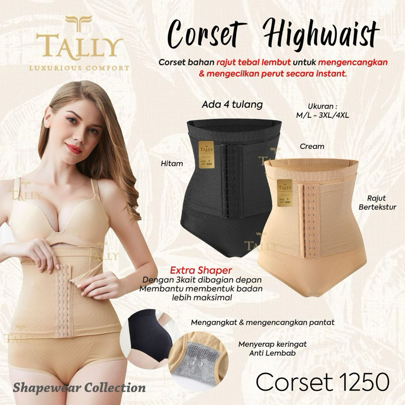 Korset Tally 1250 Celana Corset Tally 1250 Shapewear Tally Celana Korset