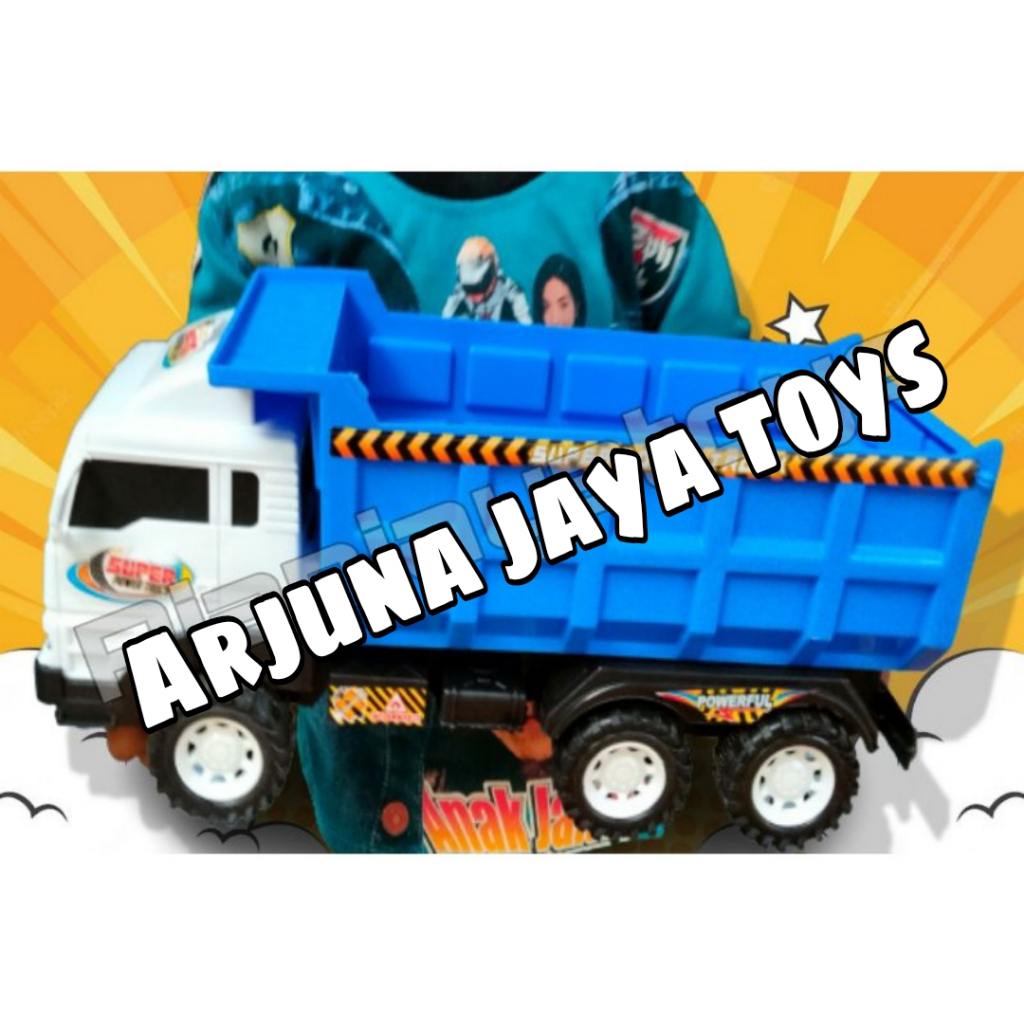 Mainan anak truk bak pasir besar - mainan mobil truk bak