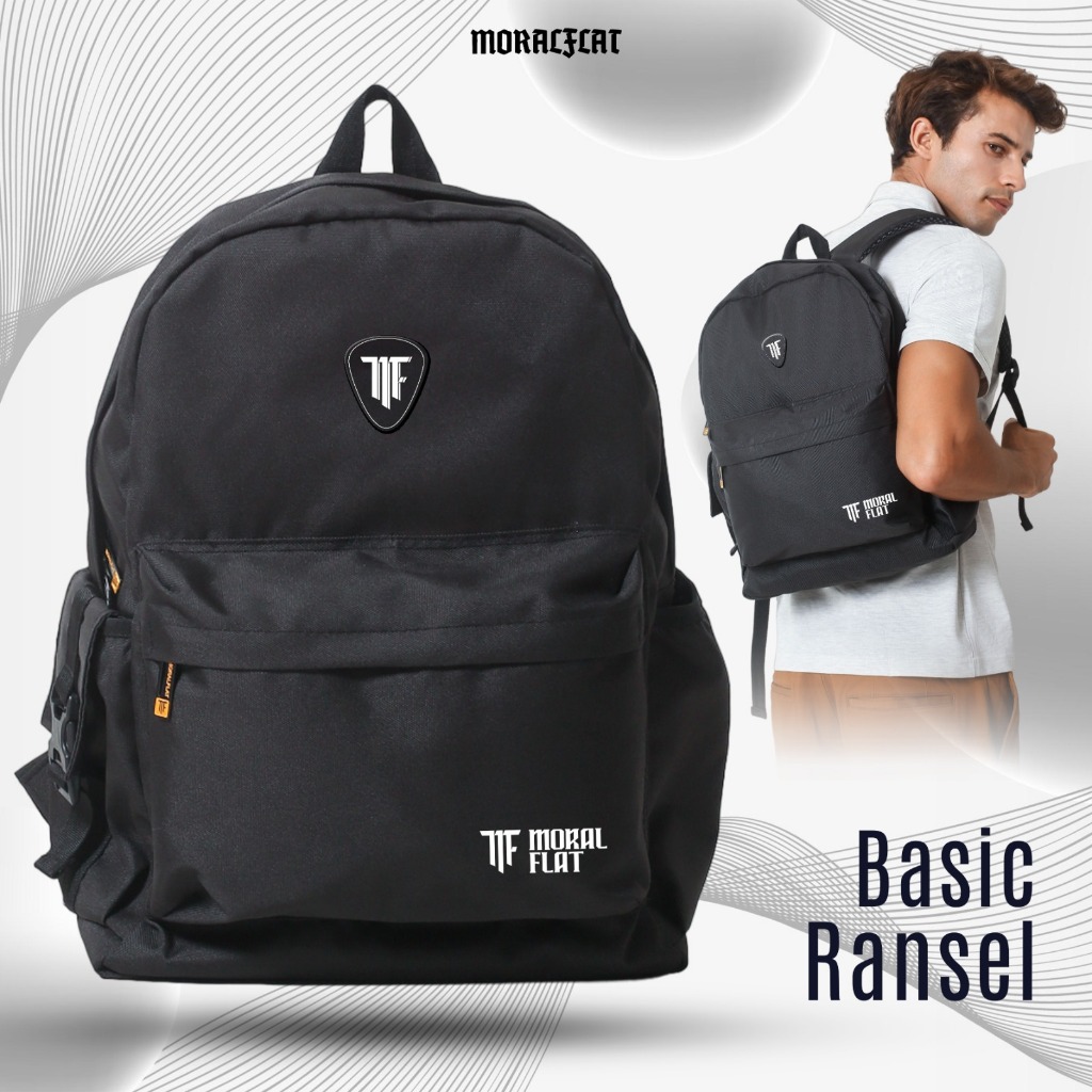 Moral Flat-Tas Ransel-Backpack-Black Series-MF