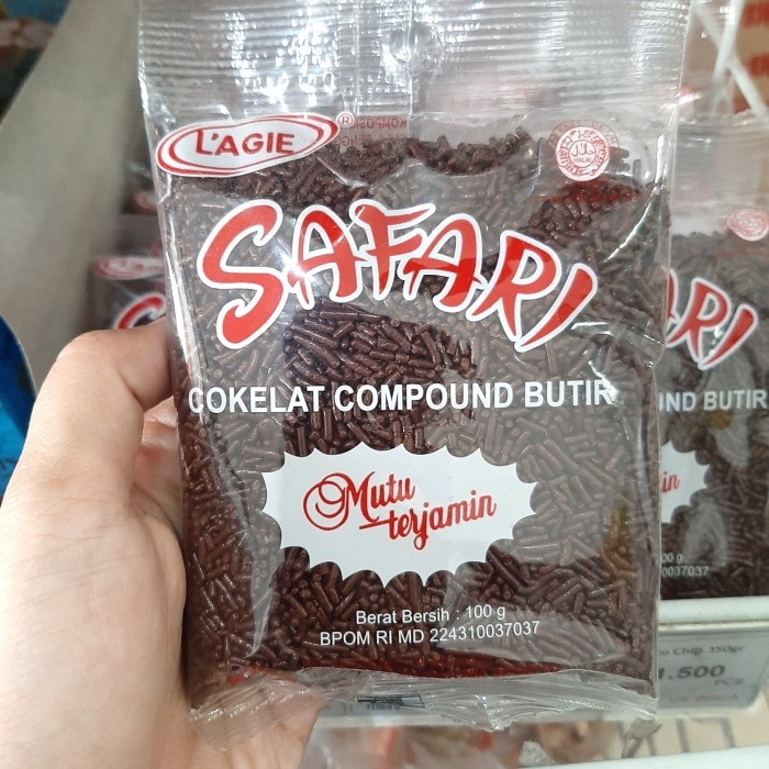 

100gr lagie safari cokelat compound butir / mutu terjamin