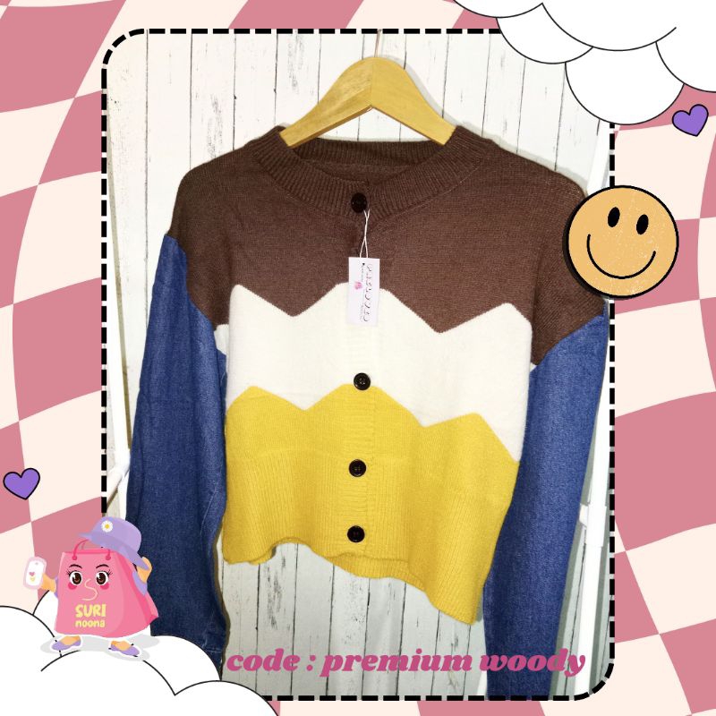 Cardigan Rajut Premium atasan wanita jaket rajut / sweater / cardigan / vest inner outer