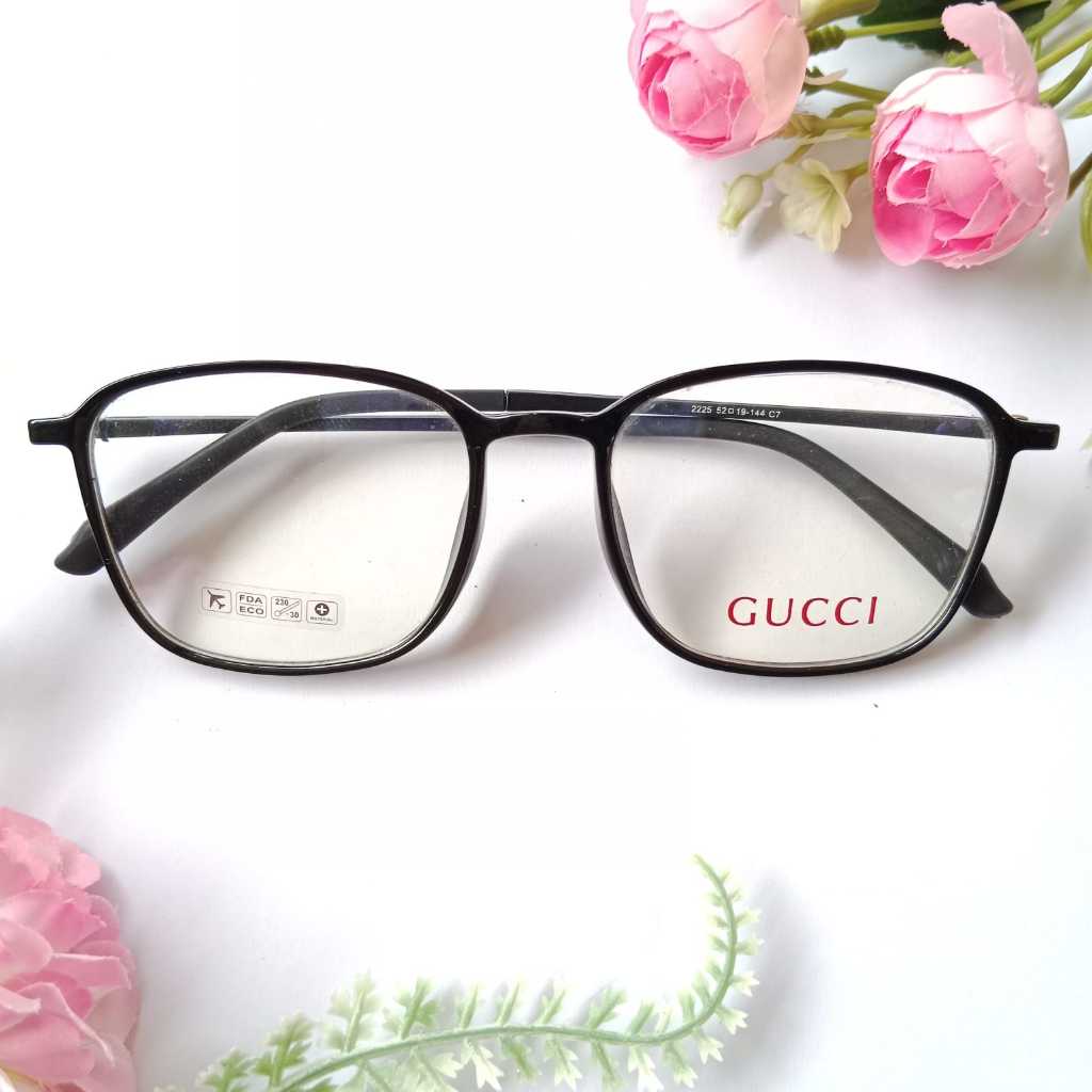 Pesona Optik I Frame Kacamata Gucci Lensa Custom Unisex